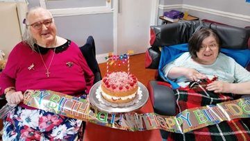 Double birthday celebrations at Worcestershire care home